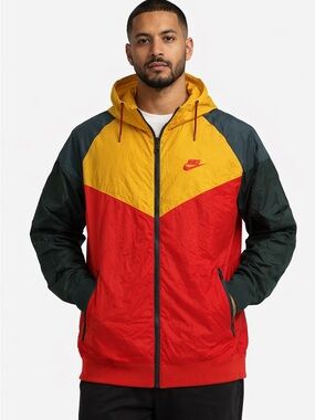 Nike Men's Colorblock Hooded Windbreaker - loose fit